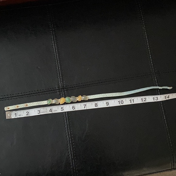 Bracelet leather with gems - Picture 2 of 4